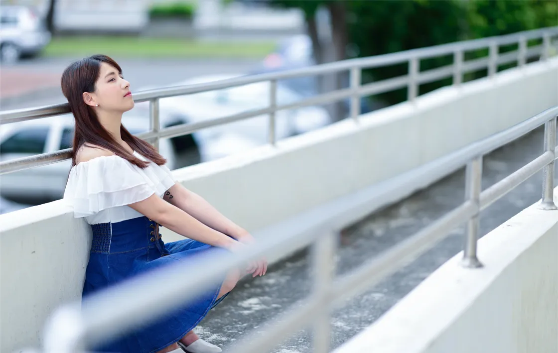 [Mzsock] NO.168 Shanshan denim short skirt with high legs and beautiful legs street photography#[35P]-8